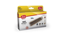Ammo 4601015 - 6-tlg. Farbset Acryl Gleise und Schwellen, 15 ml